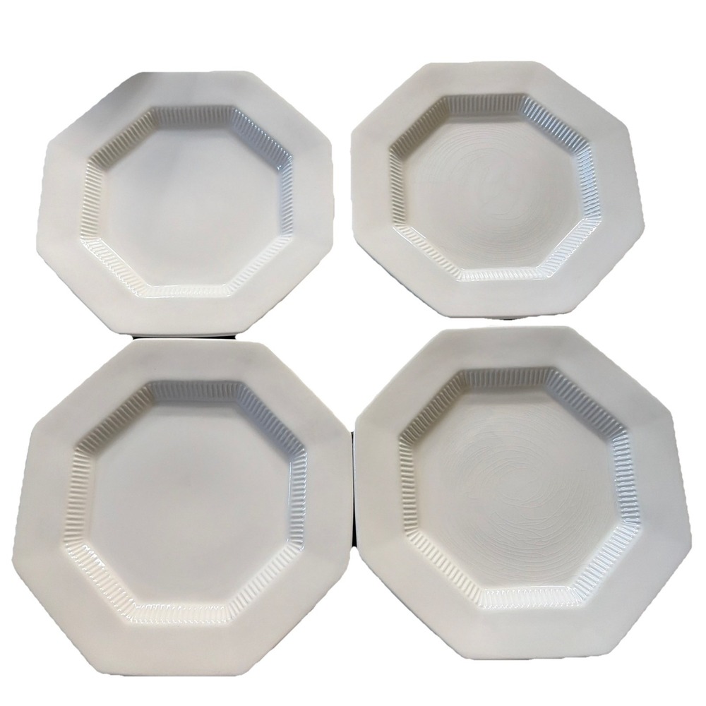 Vtg Independence Ironstone Castleton China Japan 10.5" Octagon Dinner‎ Plates